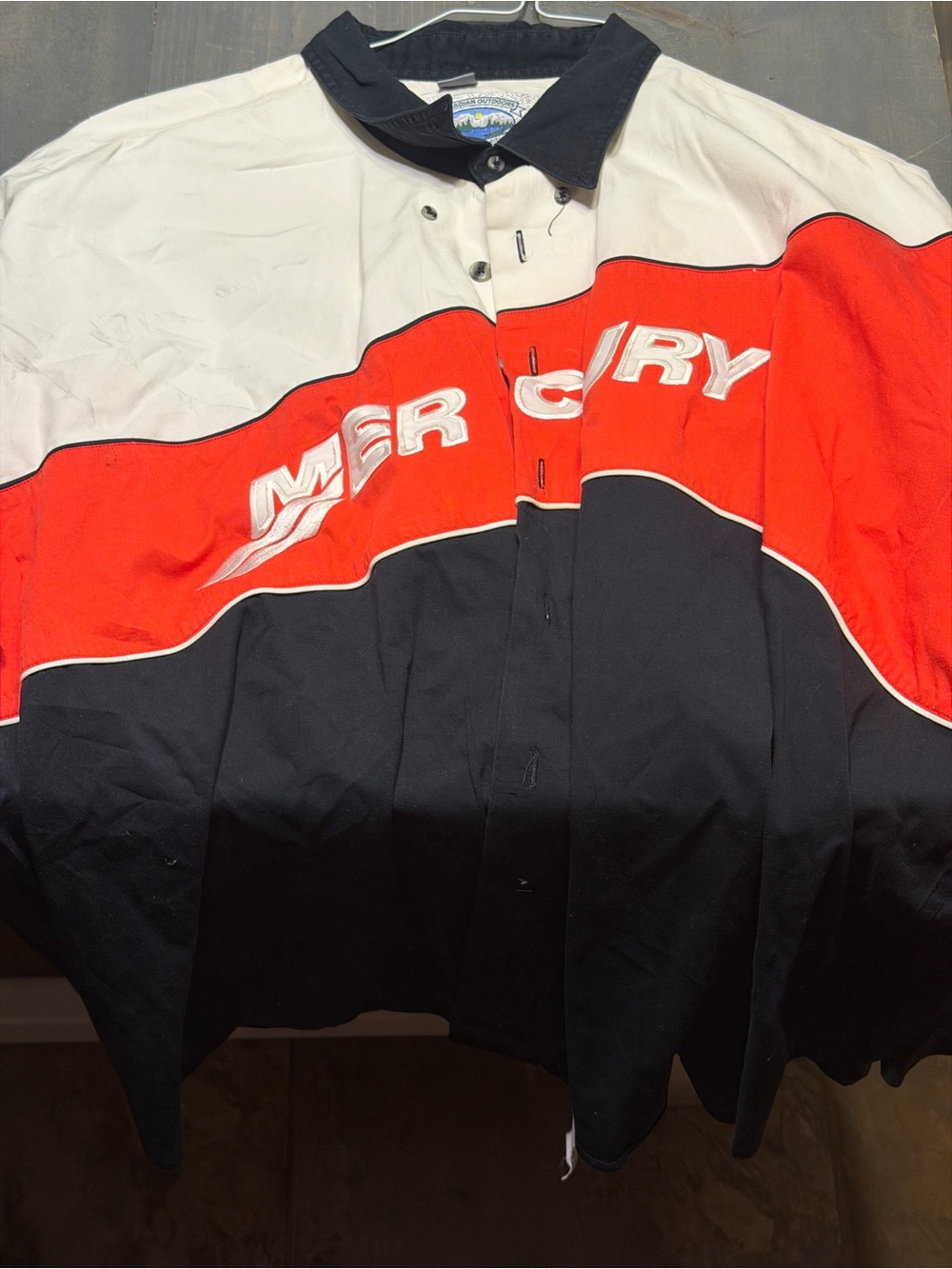 Men's Colorblock Red, Black & White Jersey Shirt